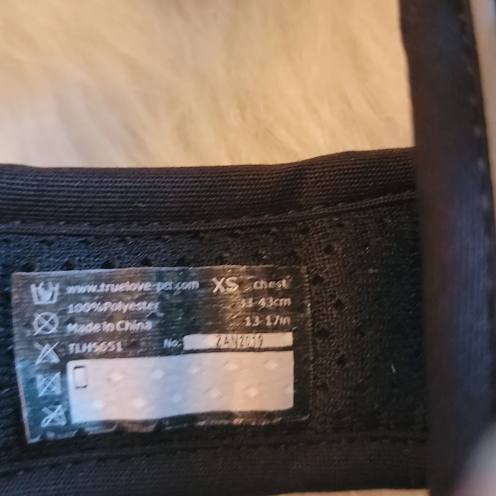 **3 for $20 item**Truelove Black Dog Harness Size XS‎